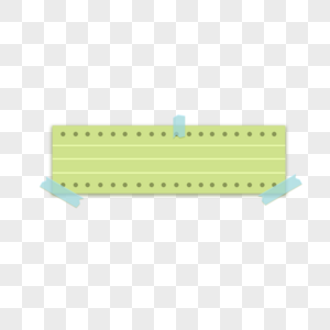 白色线条绿色纸张可爱手账本便利贴图片
