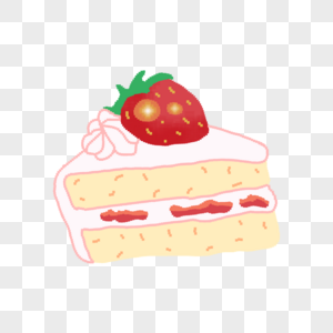 马赛克甜品草莓蛋糕图片