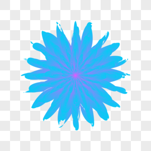 蓝色花瓣光效创意花卉图片