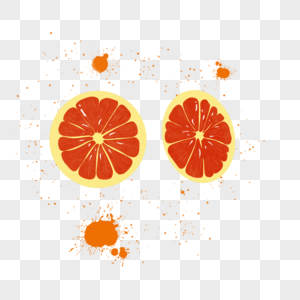 切片橙子美味卡通水果图片