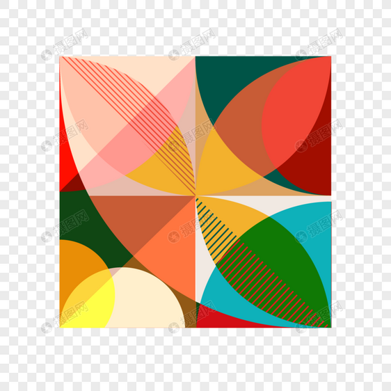 几何抽象圆形图案图片