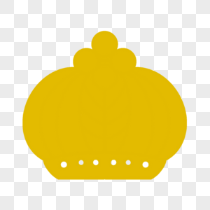 金色抽象椭圆造型简单皇冠图片
