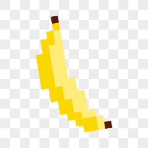 像素游戏水果可爱黄色香蕉图片