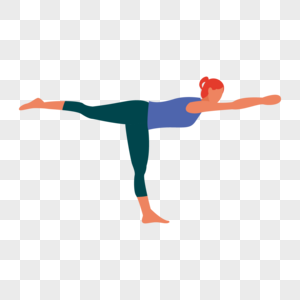 单腿伸展瑜伽动作图片