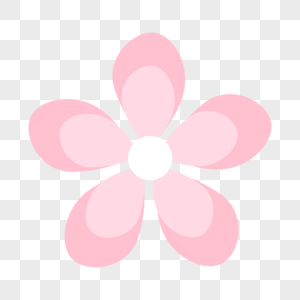 粉色剪纸风格樱花花瓣图片