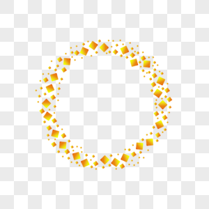黄色圆圈框架高清图片