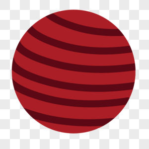 圆简单平面红色图片