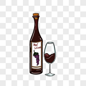 红酒酒瓶瓶子图片