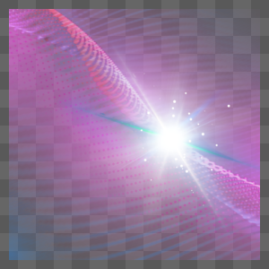 紫色点状网格抽象科技光效图片