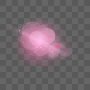 粉色光圈圆环抽象光效图片