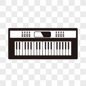 线稿音乐乐器电子琴标志图片