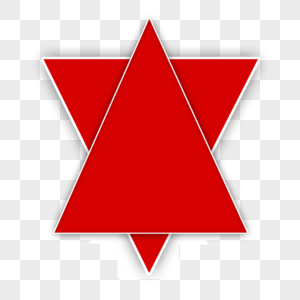 层叠的红色三角形插图图片