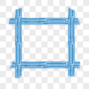 蓝色线条正方形卡通文具胶带边框图片