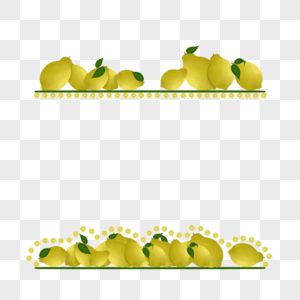 创意柠檬边框图片