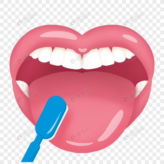 舌头口腔护理洁净卫生美白图片