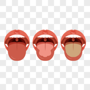 舌头口腔护理舌苔清洁护理高清图片