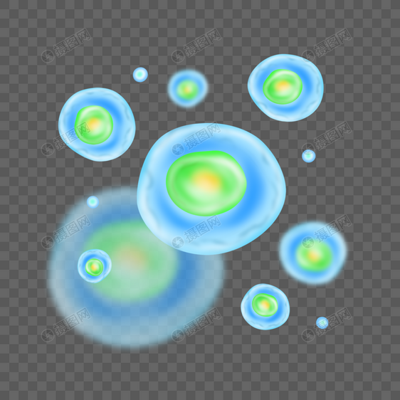 球形细胞动物膜细胞蓝色绿色图片
