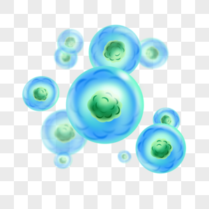 圆形膜细胞动物细胞卡通蓝色球体高清图片