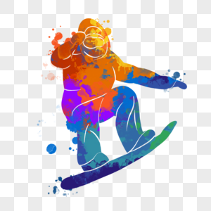 滑雪运动员竞赛比赛图片