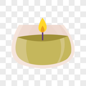 蜡烛黄色火杯子透明图片图片
