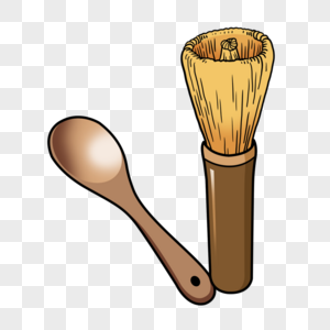 勺子扫渣棕色木制图片绘图图片