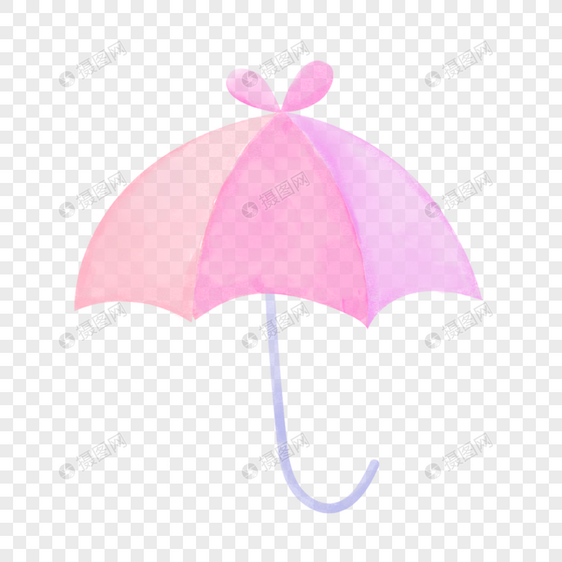 雨伞遮阳伞粉色叶子图片绘画图片
