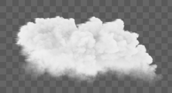 云朵立体白色的积雨云图片
