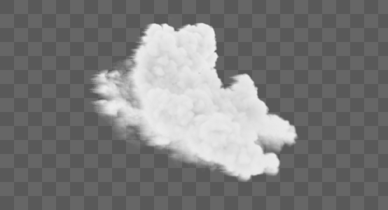 云朵立体阴影写实云彩图片