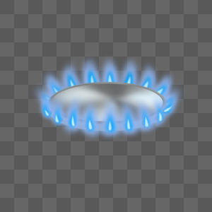 燃气燃烧火焰写实蓝色金属煤气灶高清图片