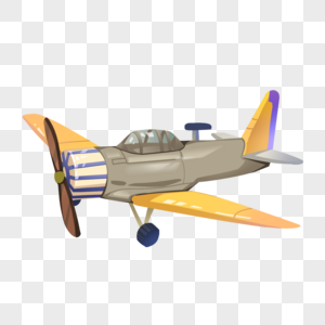 空军黄色老式战斗机图片