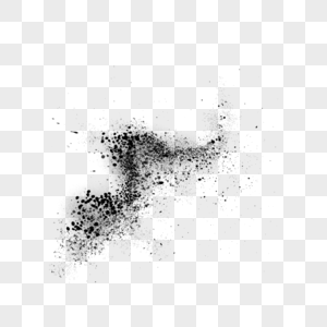 粒子写实风格黑色图片