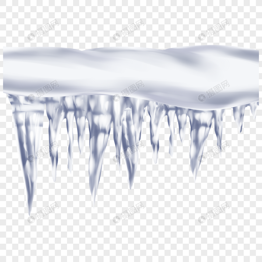 冰柱雪块冰块图片