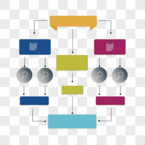 信息流程表抽象几何拼接图片素材