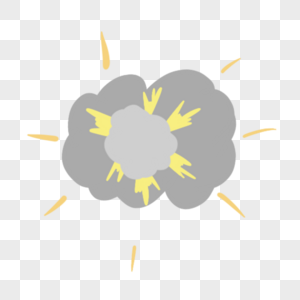 喷发蘑菇云爆炸卡通灰色图片图片
