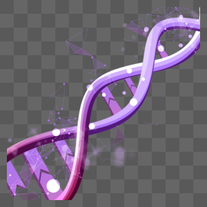 dna分子结构紫色螺旋闪光图片