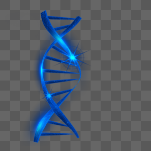 dna分子结构蓝色光影线条图片