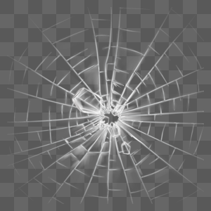玻璃裂纹破碎玻璃蛛网状裂缝图片