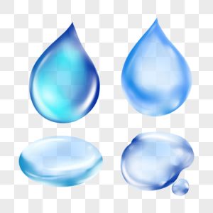 水滴滴落写实的液体果汁透明蓝色图片