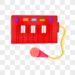 电子琴红白按键卡通婴儿玩具图片