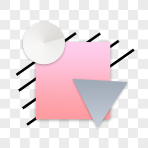 方块三角粉色几何简单线条图案图片