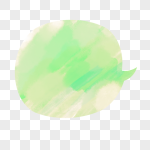 笔刷渐变绿色水彩圆形图案图片