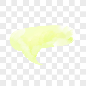 笔刷黄色创意水彩气泡图片