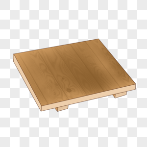 简约棕色木板小桌图片