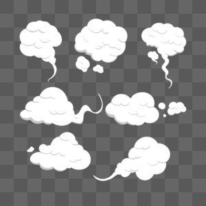 卡通蒸汽云组图图片
