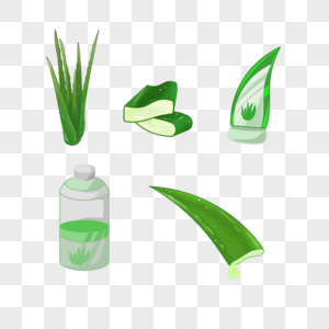 芦荟产品胶质绿色创意组图图片