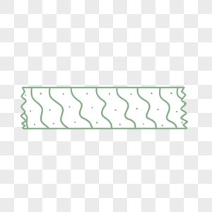 绿色点线花纹卡通胶带贴纸图片