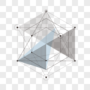 抽象线条几何组合图形图片