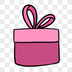 粉色卡通礼物盒子图片