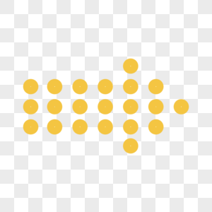 黄色简约圆形箭头商业图标图片