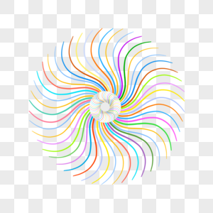 抽象螺旋线条圆圈图片
